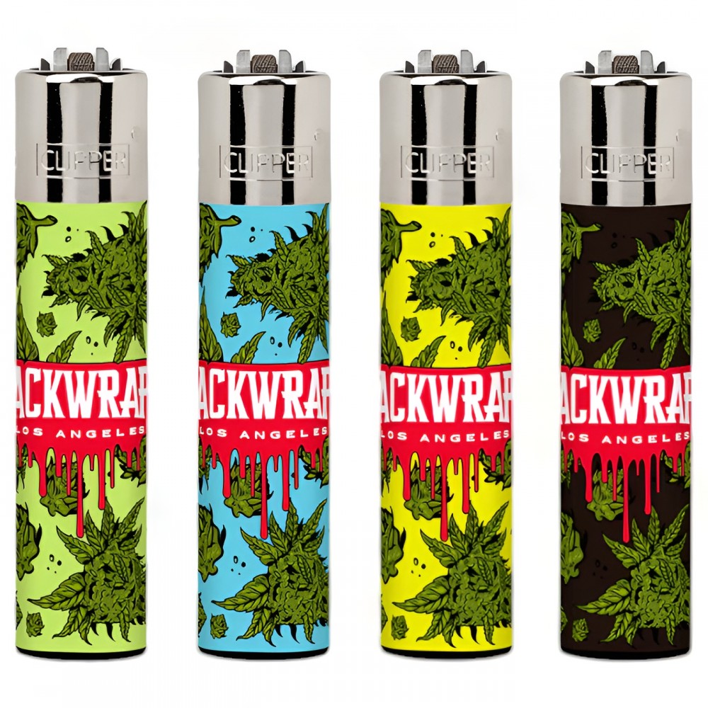 Clipper Lighters Packwraps Flower Collection 48ct Display by Skygate